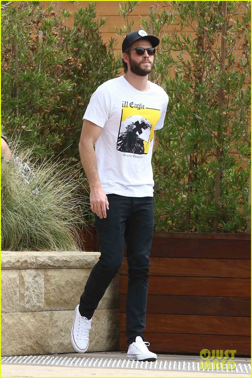 Liam Hemsworth Hangs at Home in Malibu After Wrapping 'Isn't It Romantic'