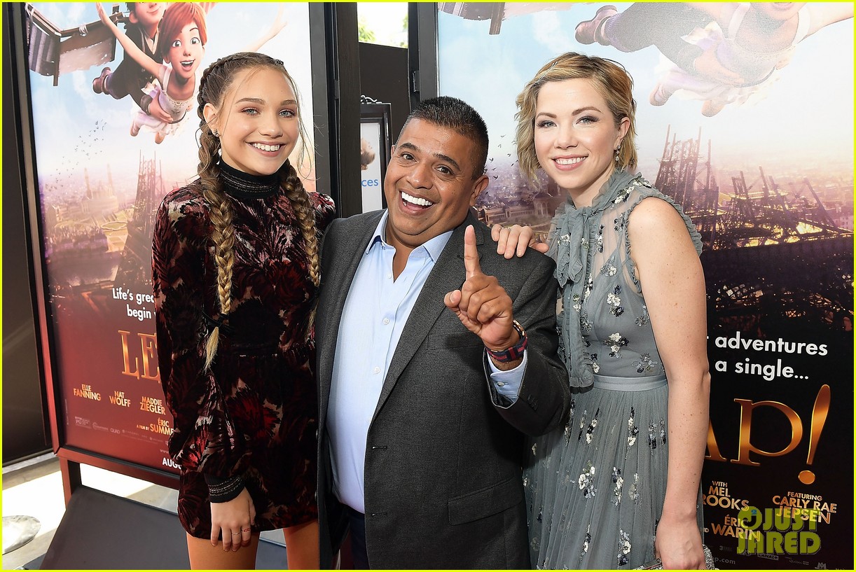 Maddie Ziegler's Sister Mackenzie Supports Her at 'Leap!' Premiere!