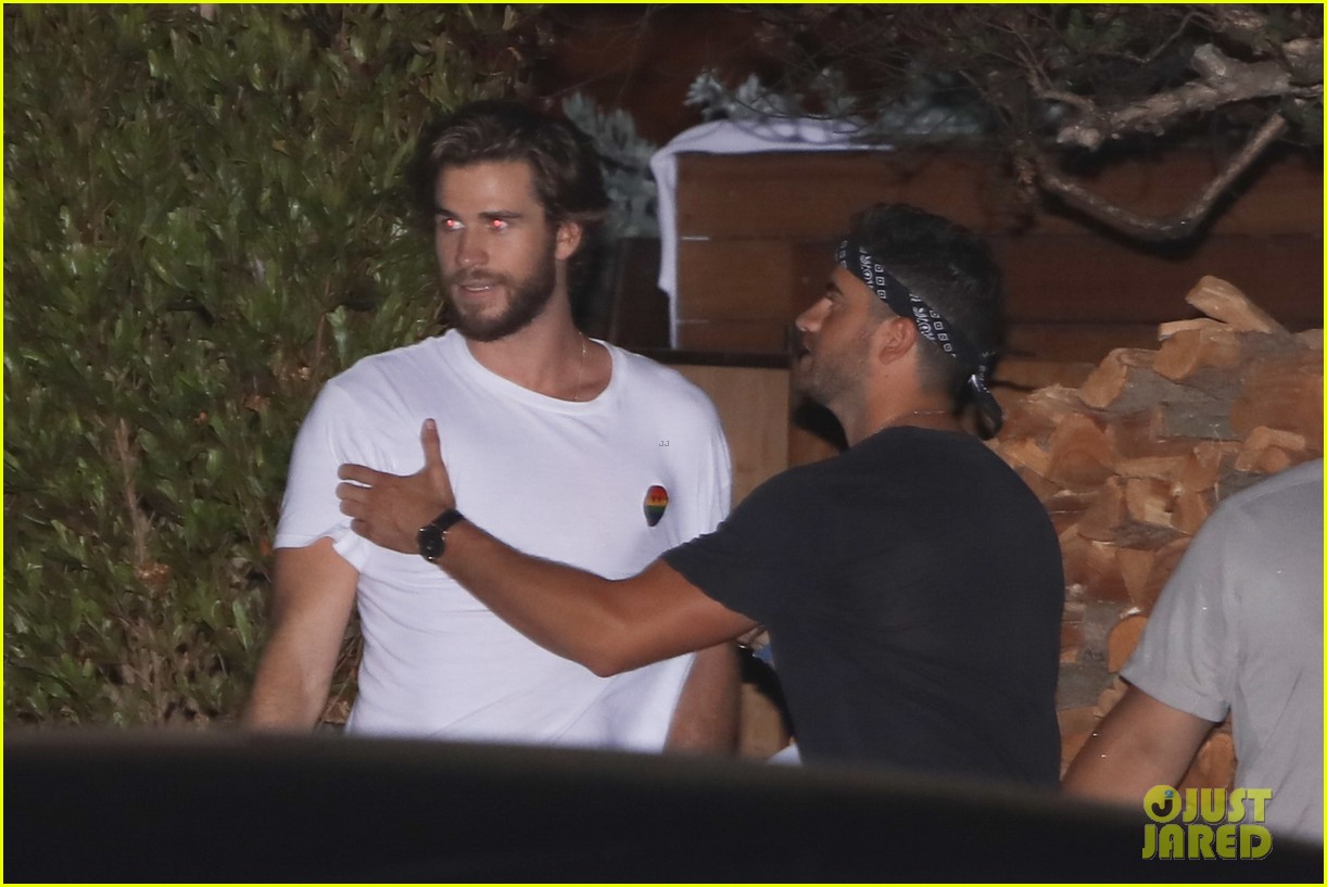 Liam Hemsworth Meets Up with Ryan Rottman at Dinner