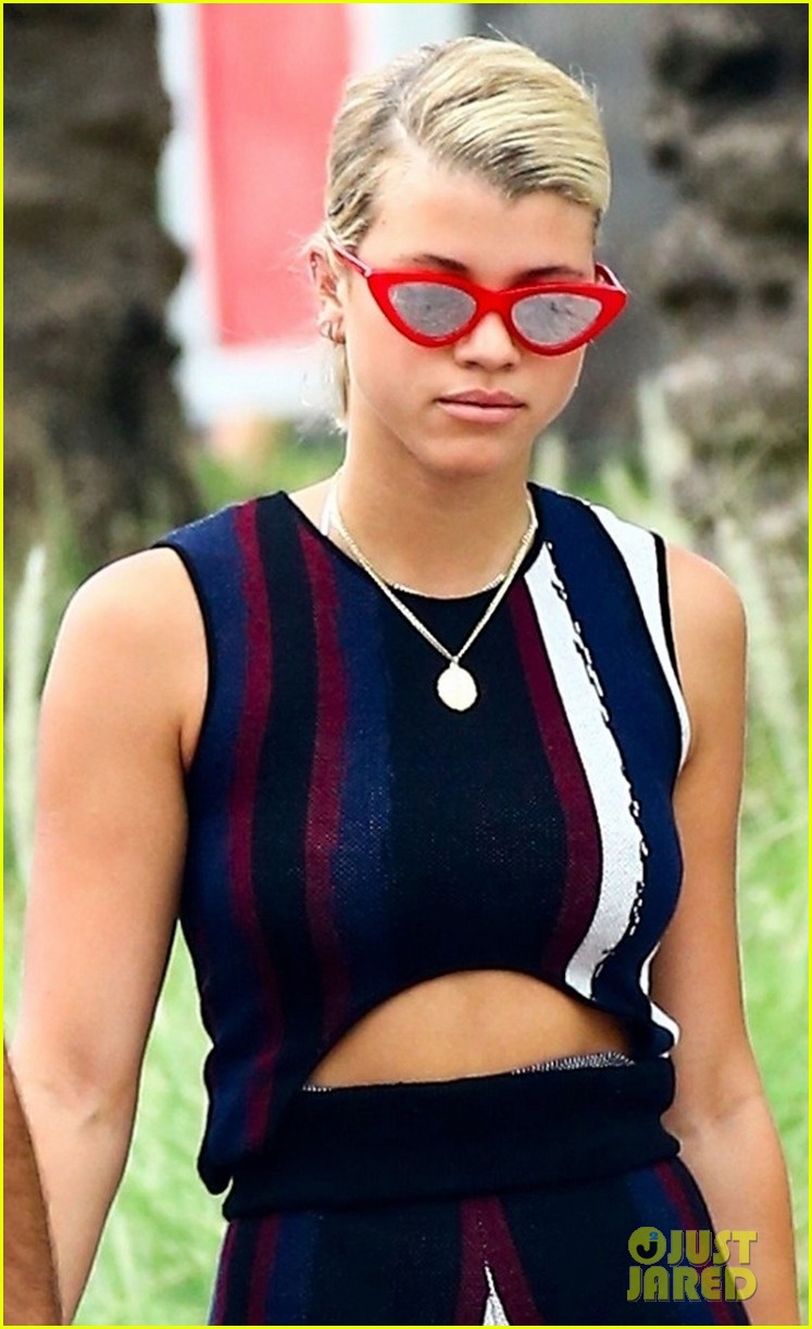 Sofia Richie & Scott Disick Hold Hands For Sunday Funday