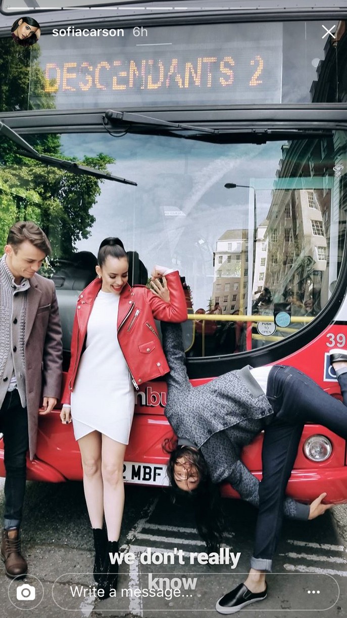 Sofia Carson, Booboo Stewart & Thomas Doherty Take Over London For 'Descendants 2' Promo
