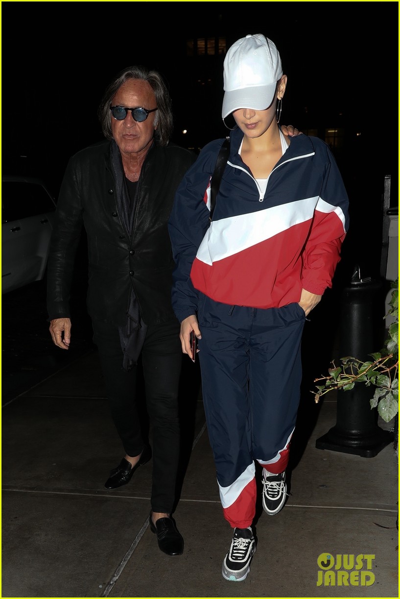 Bella Hadid Grabs Dinner with Her Dad in NYC