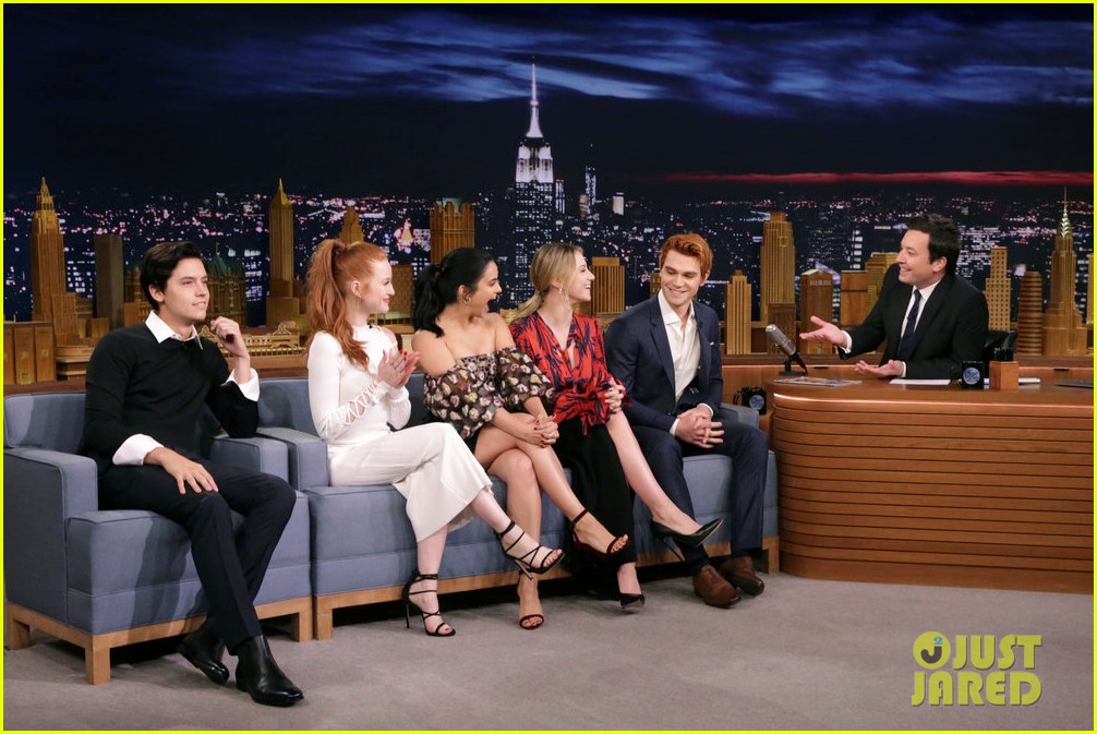 'Riverdale' Cast Team Up Against Miley Cyrus Family in 'Tonight Show' Game Show - Watch Here!