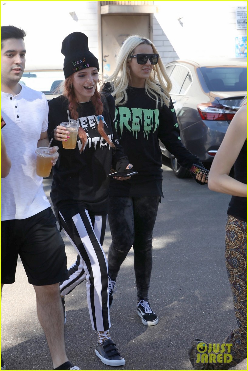 Bella Thorne Grabs Lunch with Girlfriend Tana Mongeau