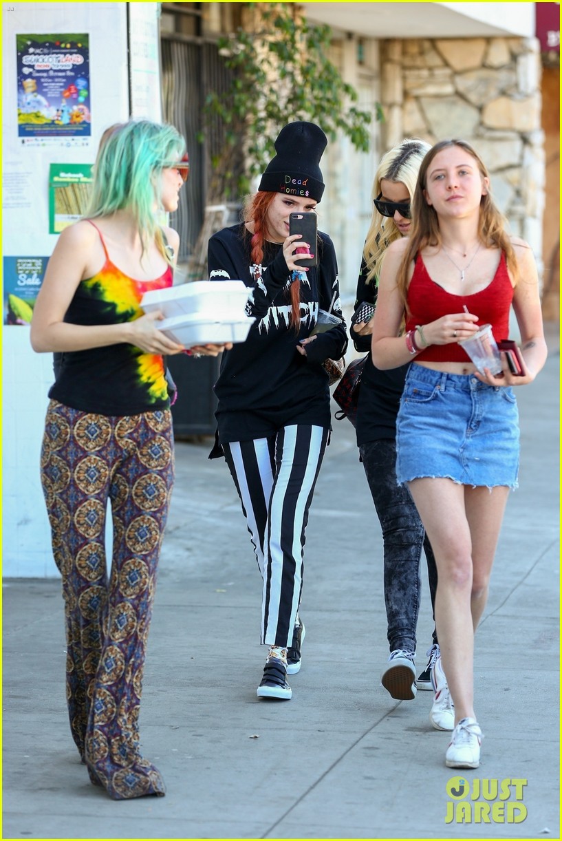 Bella Thorne Grabs Lunch with Girlfriend Tana Mongeau