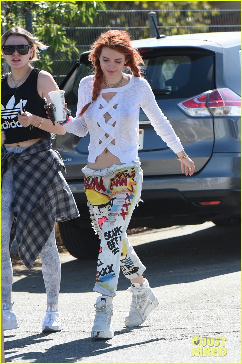 Bella Thorne Grabs Lunch with Girlfriend Tana Mongeau