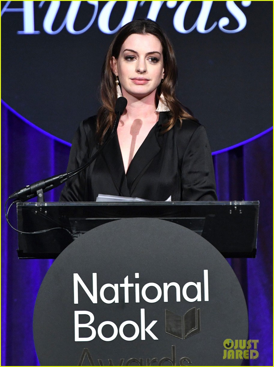 Emma Roberts Rocks an Elegant Bow Dress at National Book Awards 2017