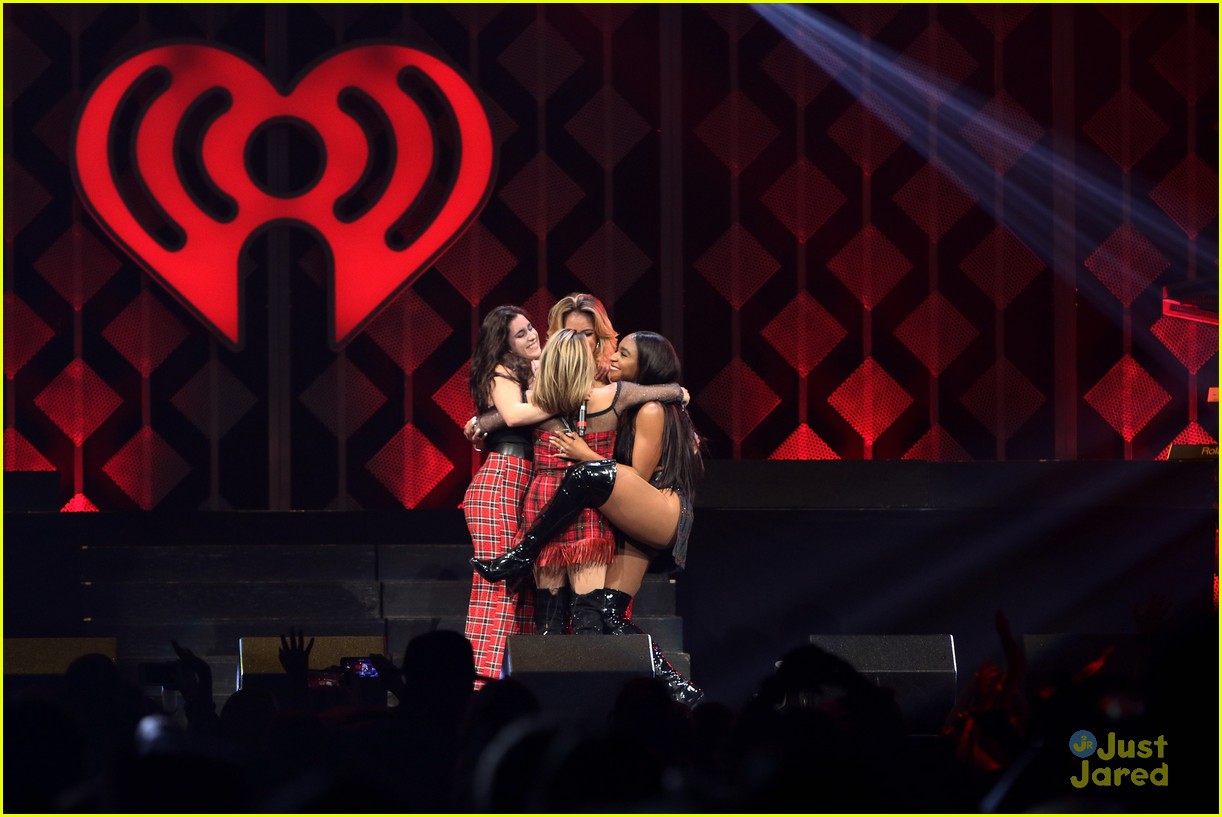 Fifth Harmony Hug It Out On Stage During Jingle Ball Miami