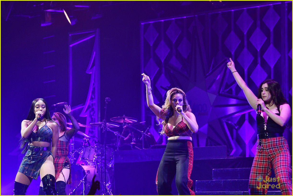 Fifth Harmony Hug It Out On Stage During Jingle Ball Miami