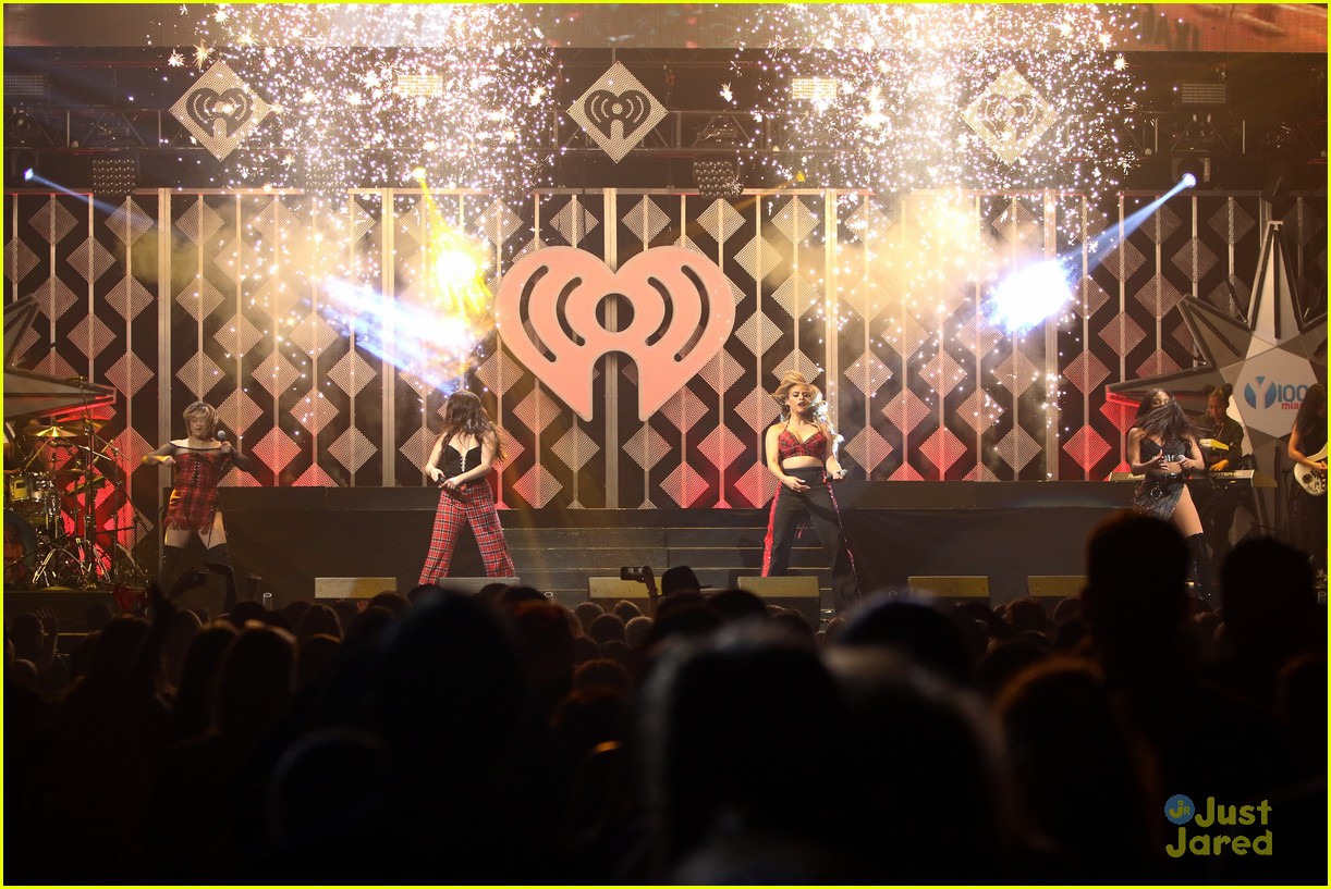 Fifth Harmony Hug It Out On Stage During Jingle Ball Miami
