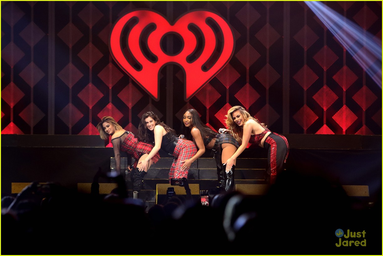 Fifth Harmony Hug It Out On Stage During Jingle Ball Miami