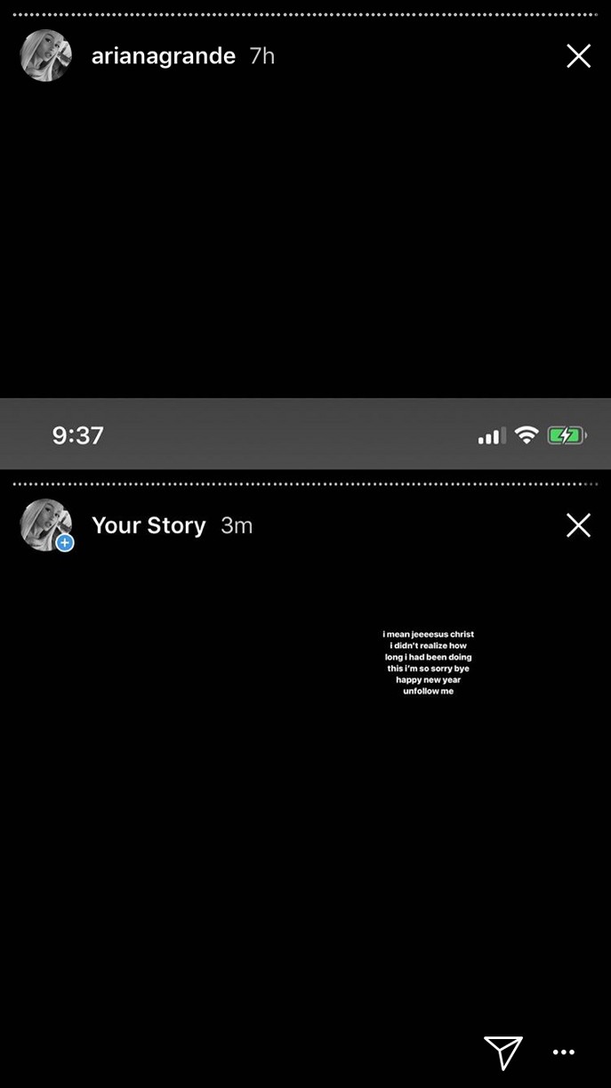 Ariana Grande Recaps Her 2017 on Instagram Stories - See The Pics!