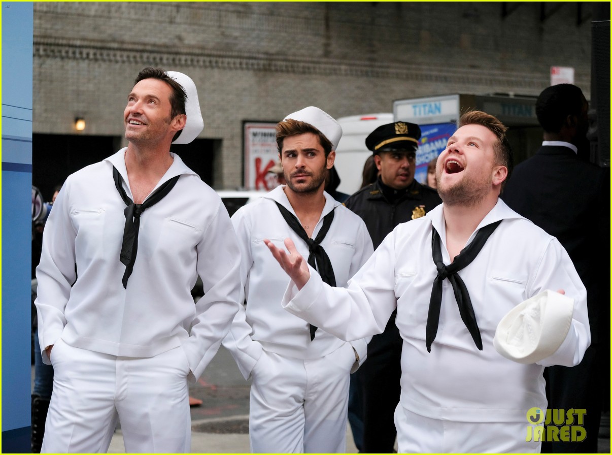 Zac Efron, Zendaya, and Hugh Jackman Team Up with James Corden in 'Crosswalk Musical'!