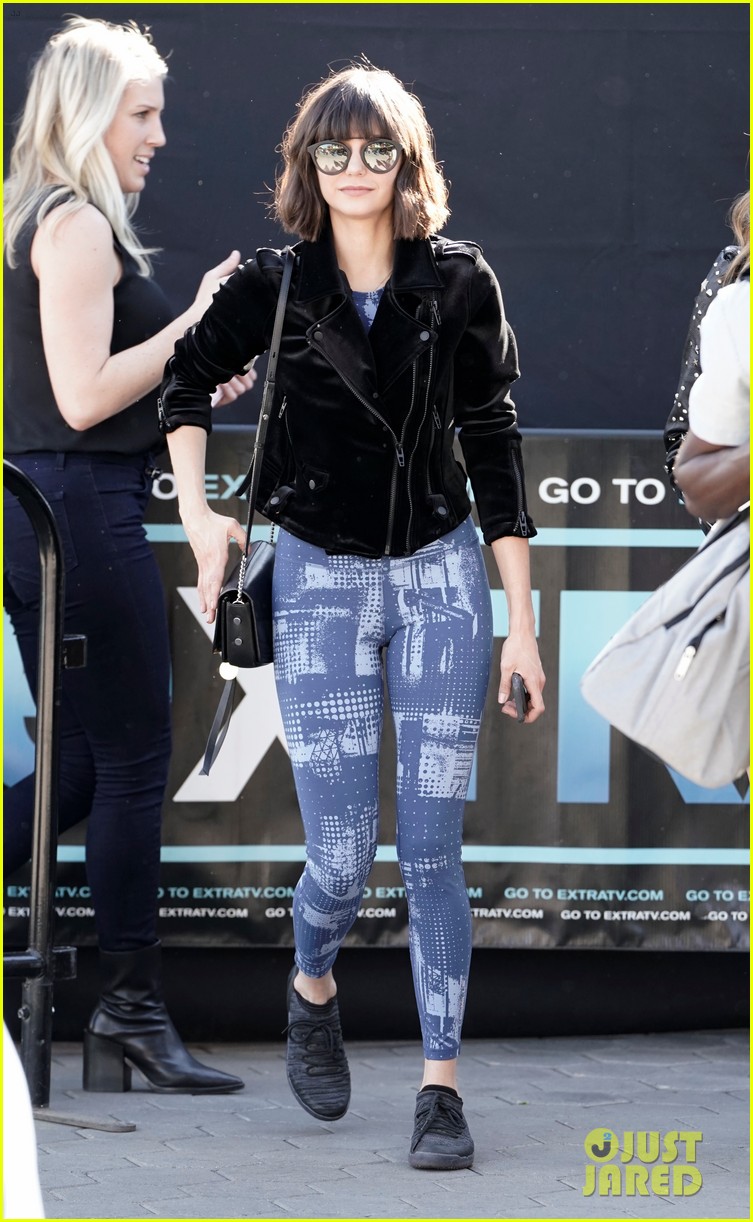 Nina Dobrev Winks for the Camera During Workout at Universal Studios