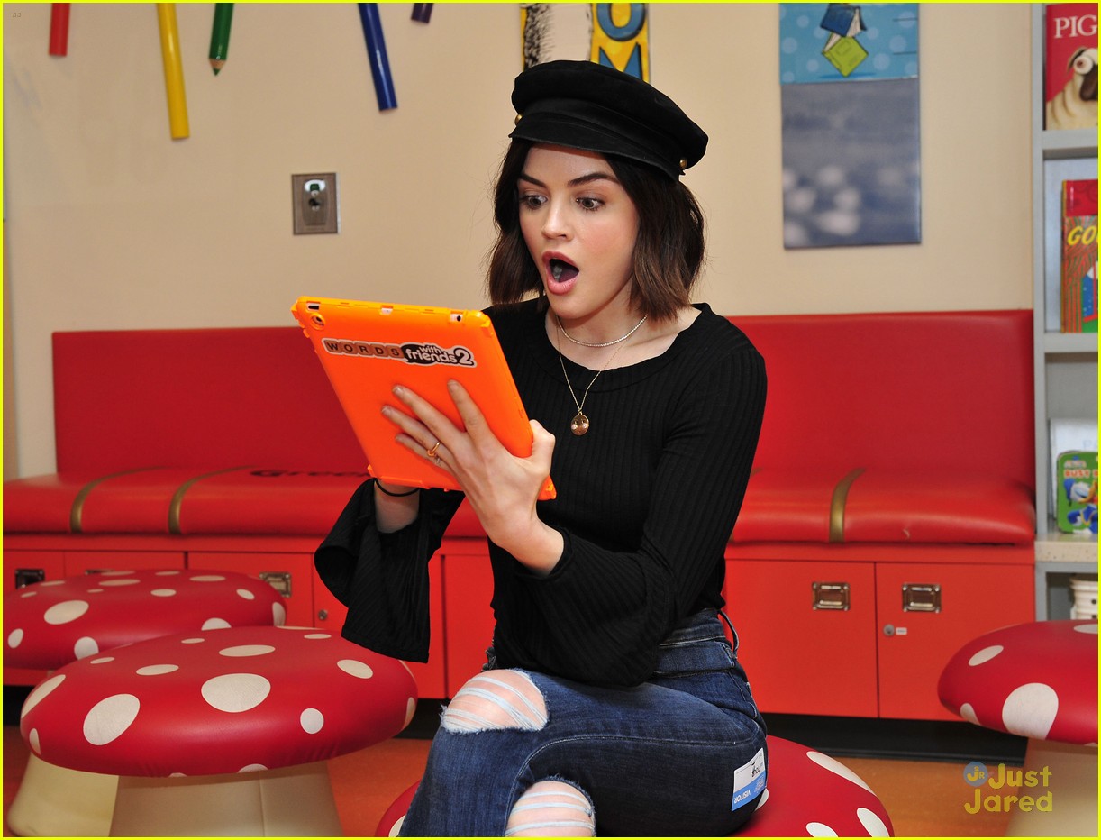 Lucy Hale Bonds With CHLA Patient Laura Over Love of French Fries