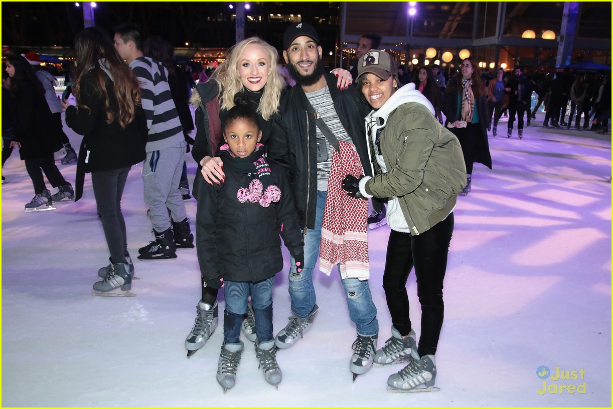 Nastia Liukin Goes Ice Skating at Bryant Park for Free Country & Fresh Air Fund's Partnership Event