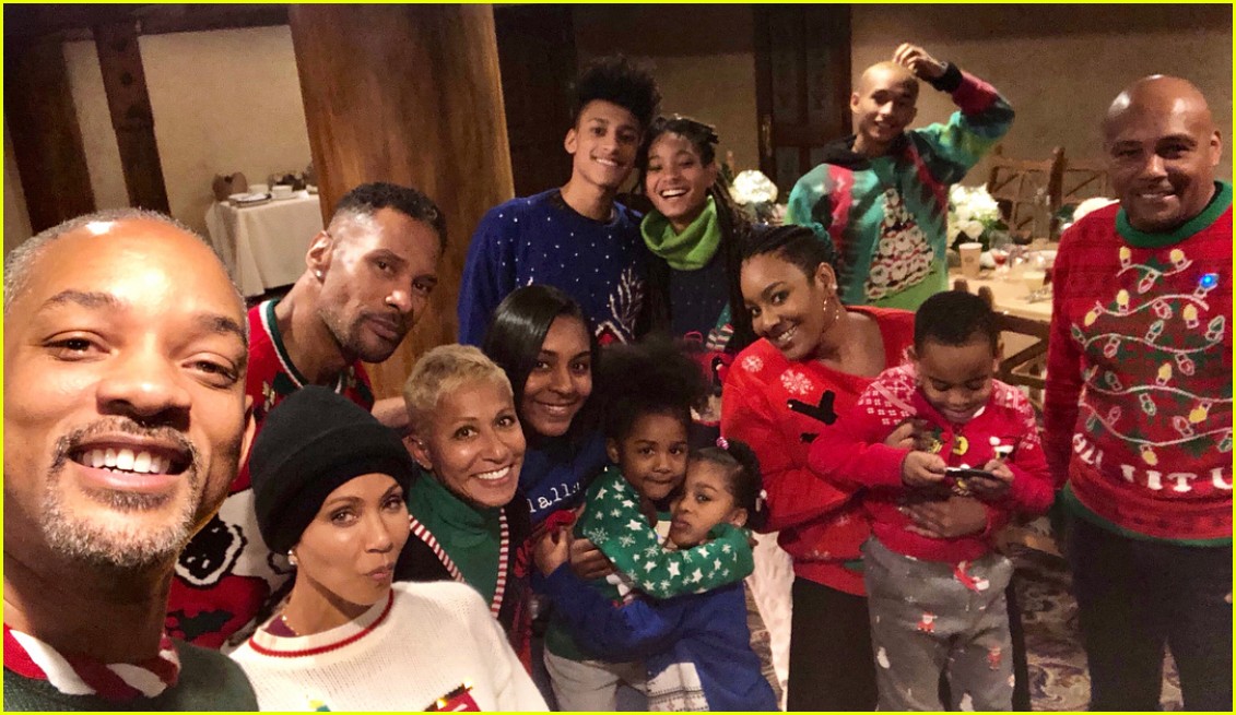 Willow & Jaden Smith's Mom Made Them Wear Ugly Christmas Sweaters!