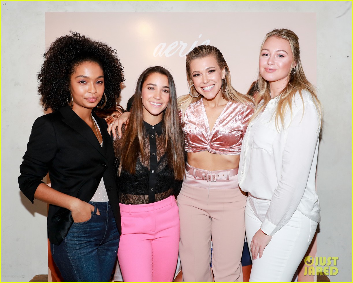 Aly Raisman & Yara Shahidi Celebrate Aerie Real Role Models Campaign