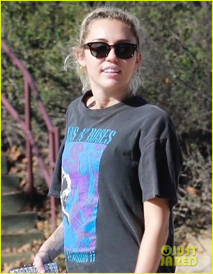 Miley Cyrus Takes One of Her Dogs for Afternoon Hike!