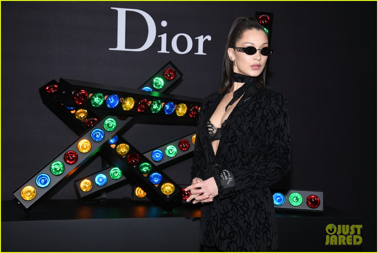 Bella Hadid Rocks a Chic Suit for the Dior PFW Show!