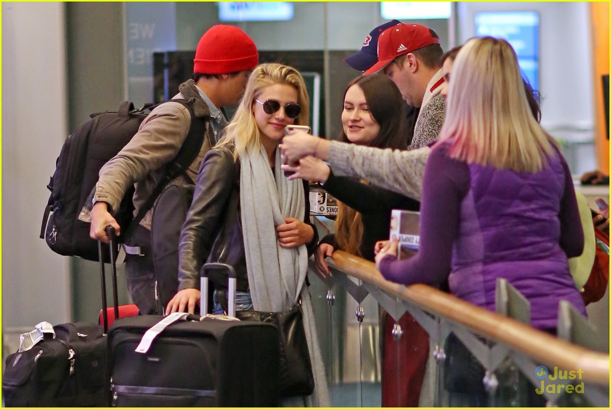 Cole Sprouse & Lili Reinhart Arrive Back in Vancouver Together After Golden Globes Weekend