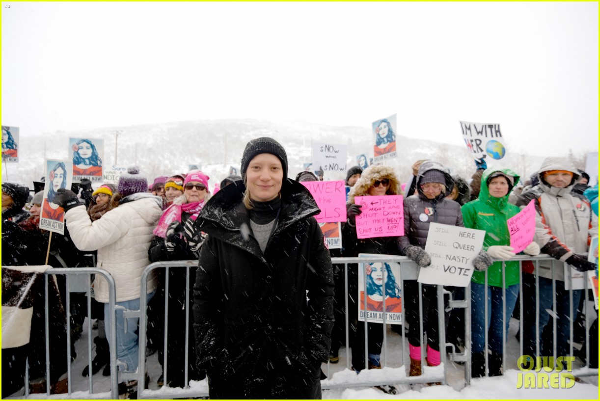 Chloe Moretz Braves the Snow for Women's Rally at Sundance!