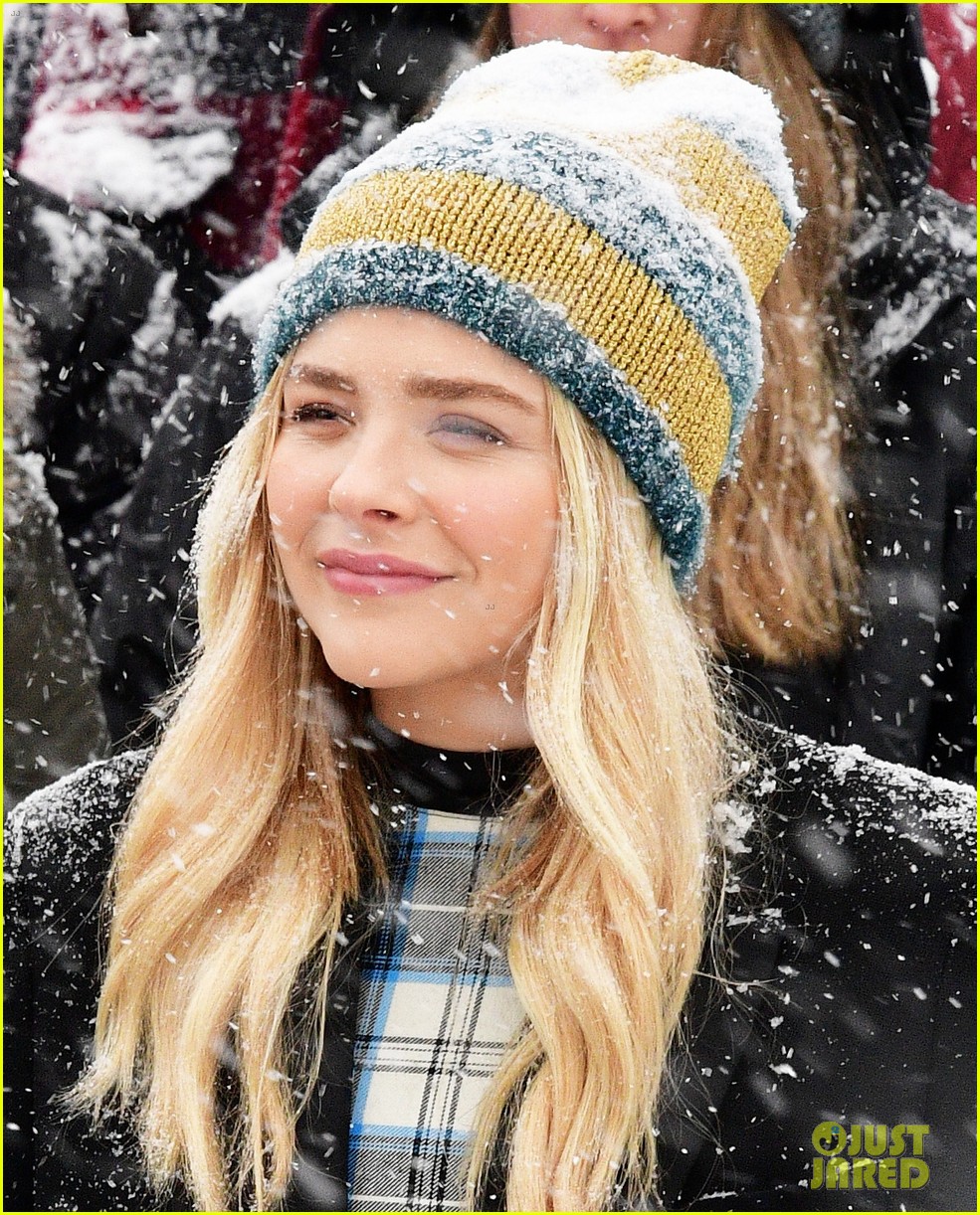 Chloe Moretz Braves the Snow for Women's Rally at Sundance!