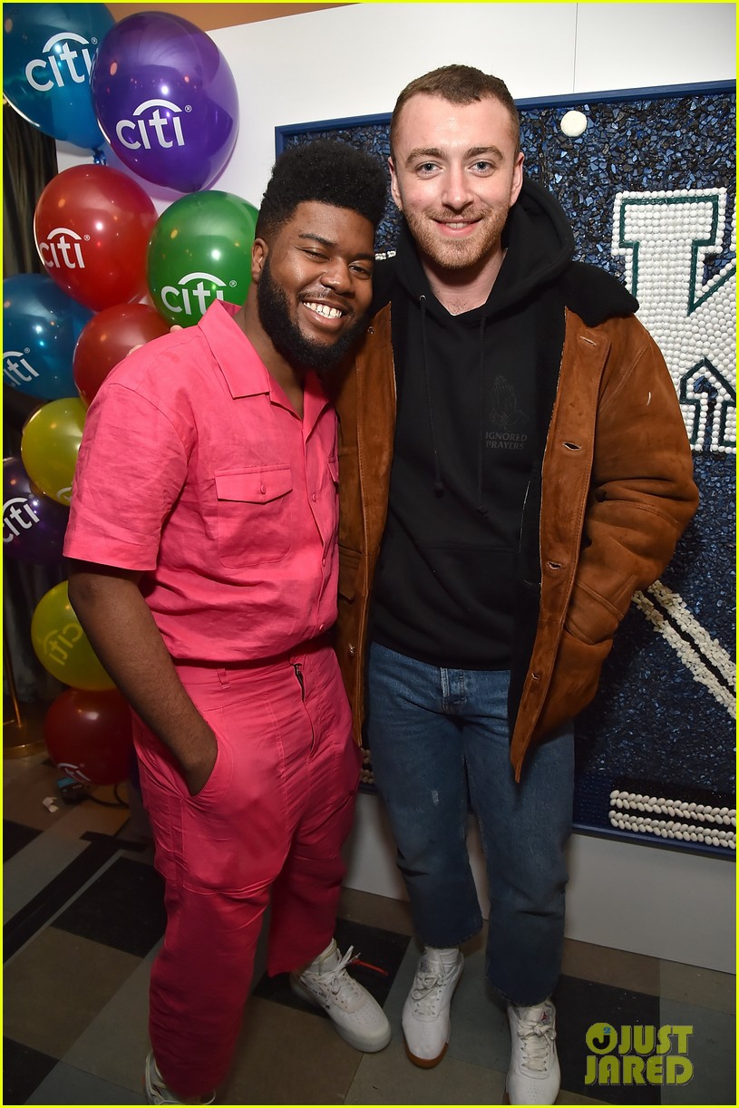 Sam Smith & Khalid Share a Hug at 'American Teen' Event