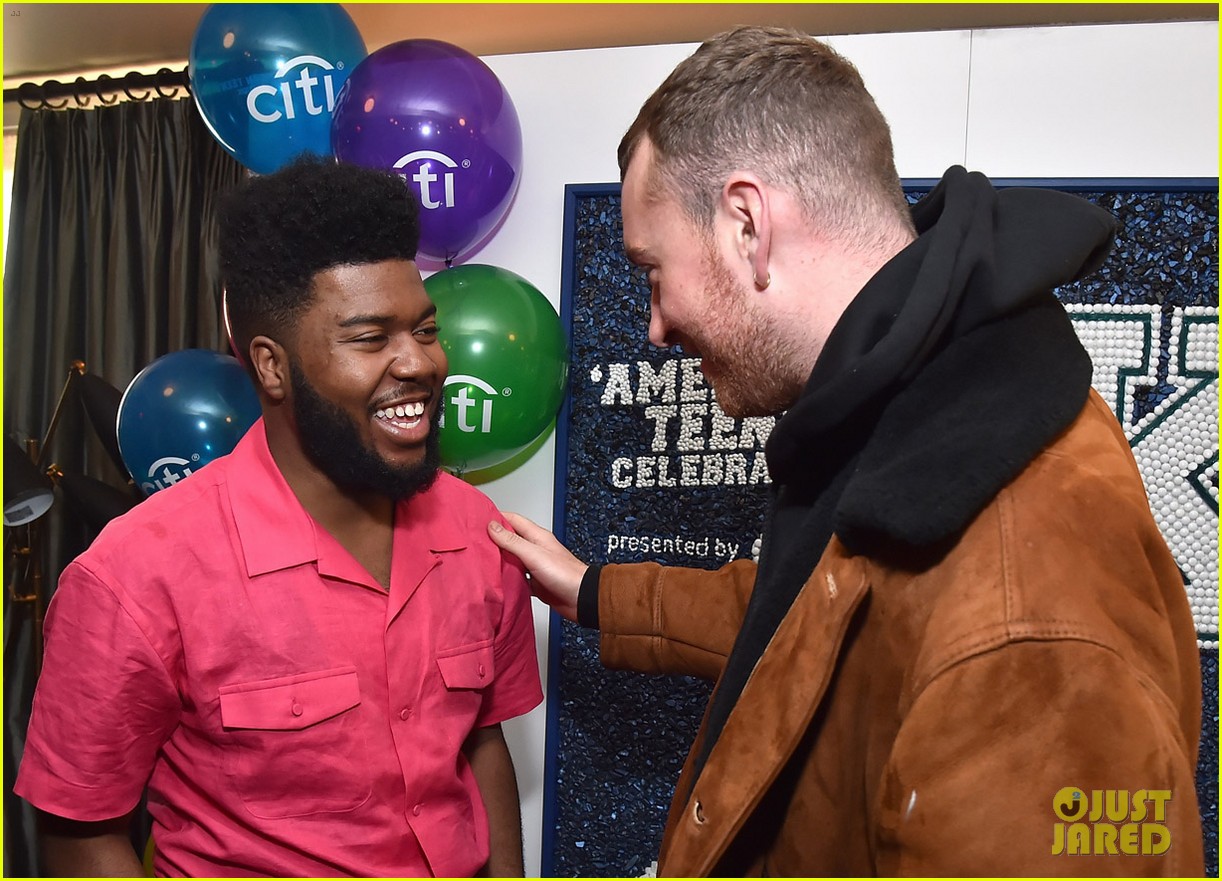 Sam Smith & Khalid Share a Hug at 'American Teen' Event