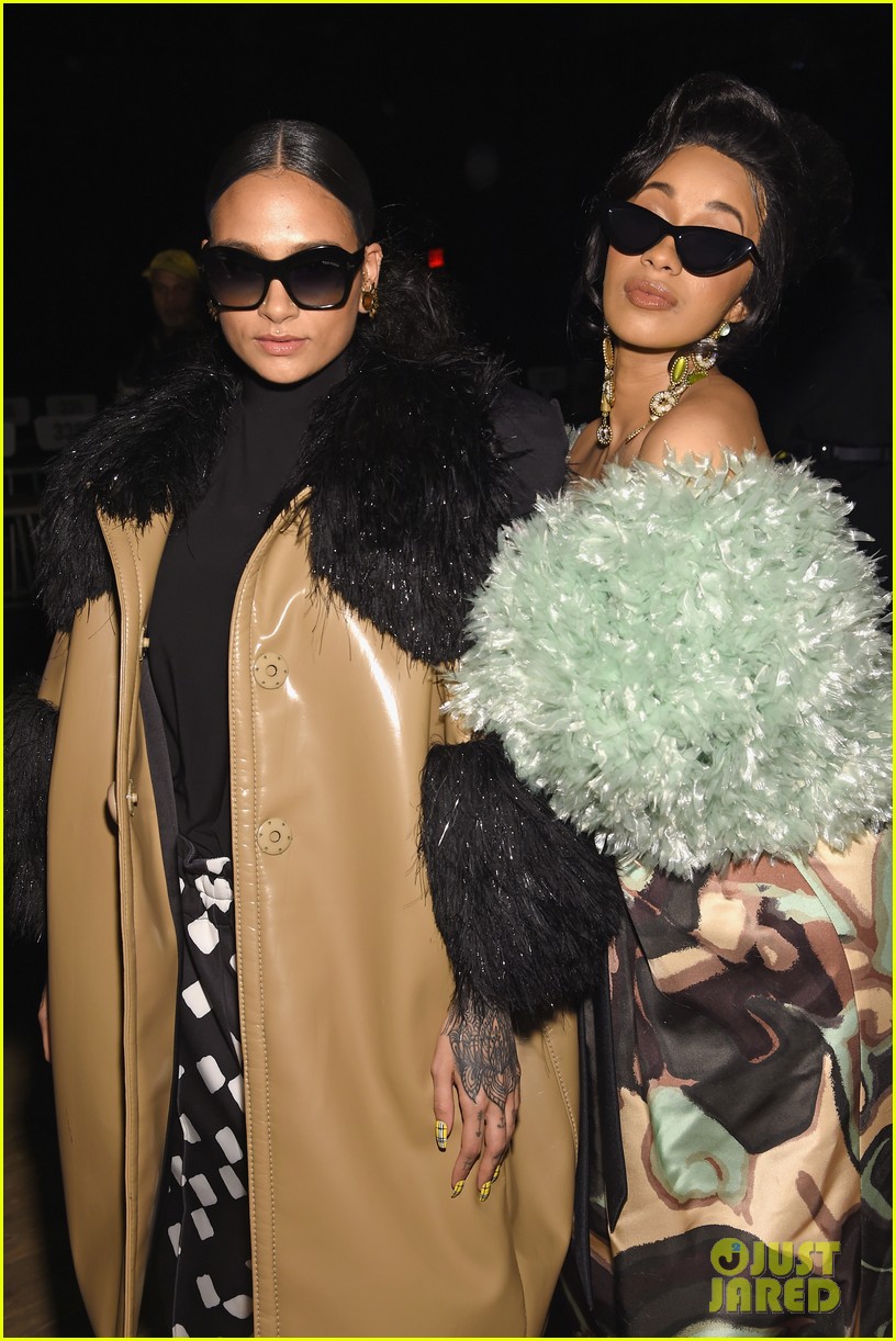 Bebe Rexha & Jasmine Sanders Watch Kaia Gerber Walk in Marc Jacobs Fashion Show