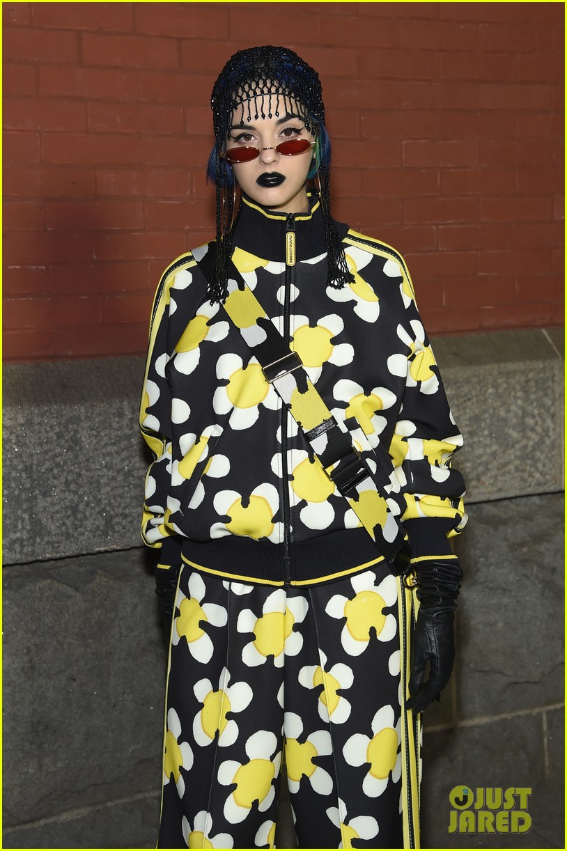Bebe Rexha & Jasmine Sanders Watch Kaia Gerber Walk in Marc Jacobs Fashion Show