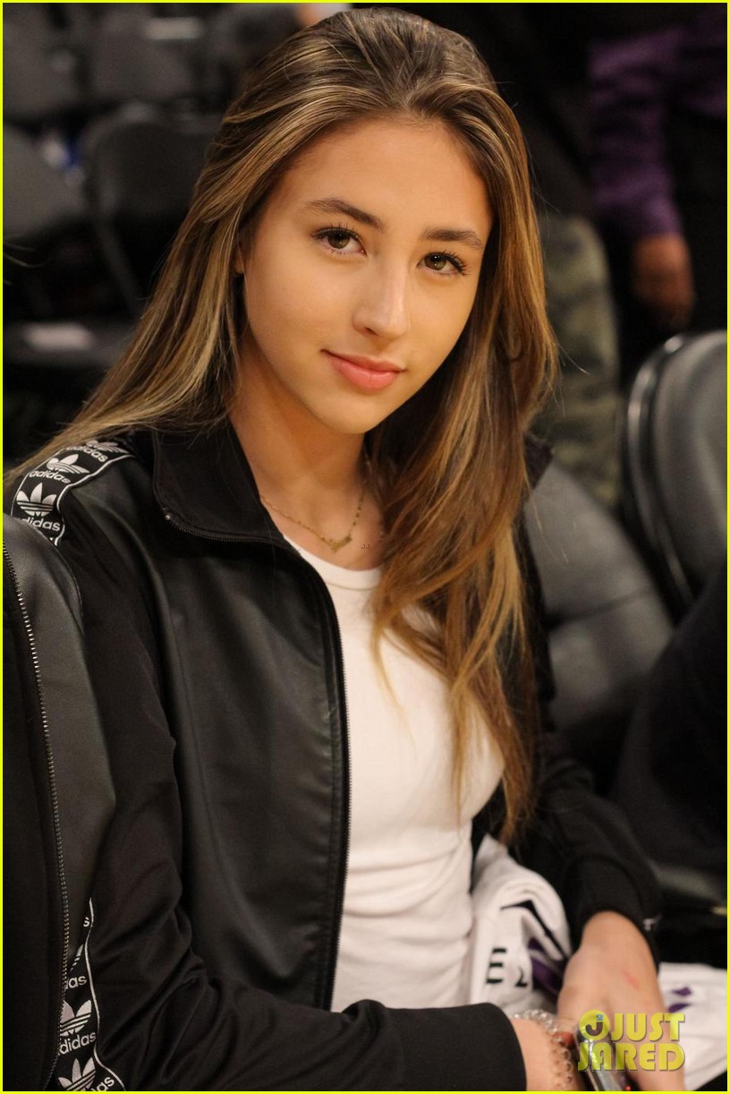 Sophia & Scarlet Stallone Have Double Date Night at Lakers Game