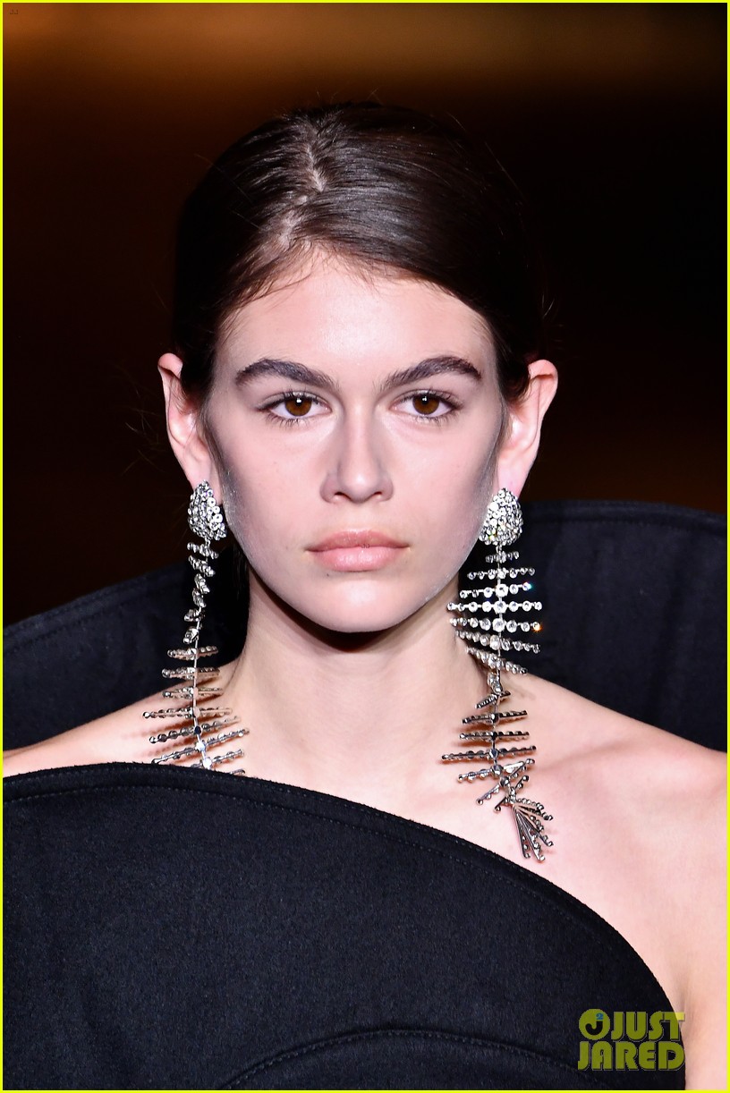 Kaia Gerber Stuns in Flowers on Saint Laurent Runway!