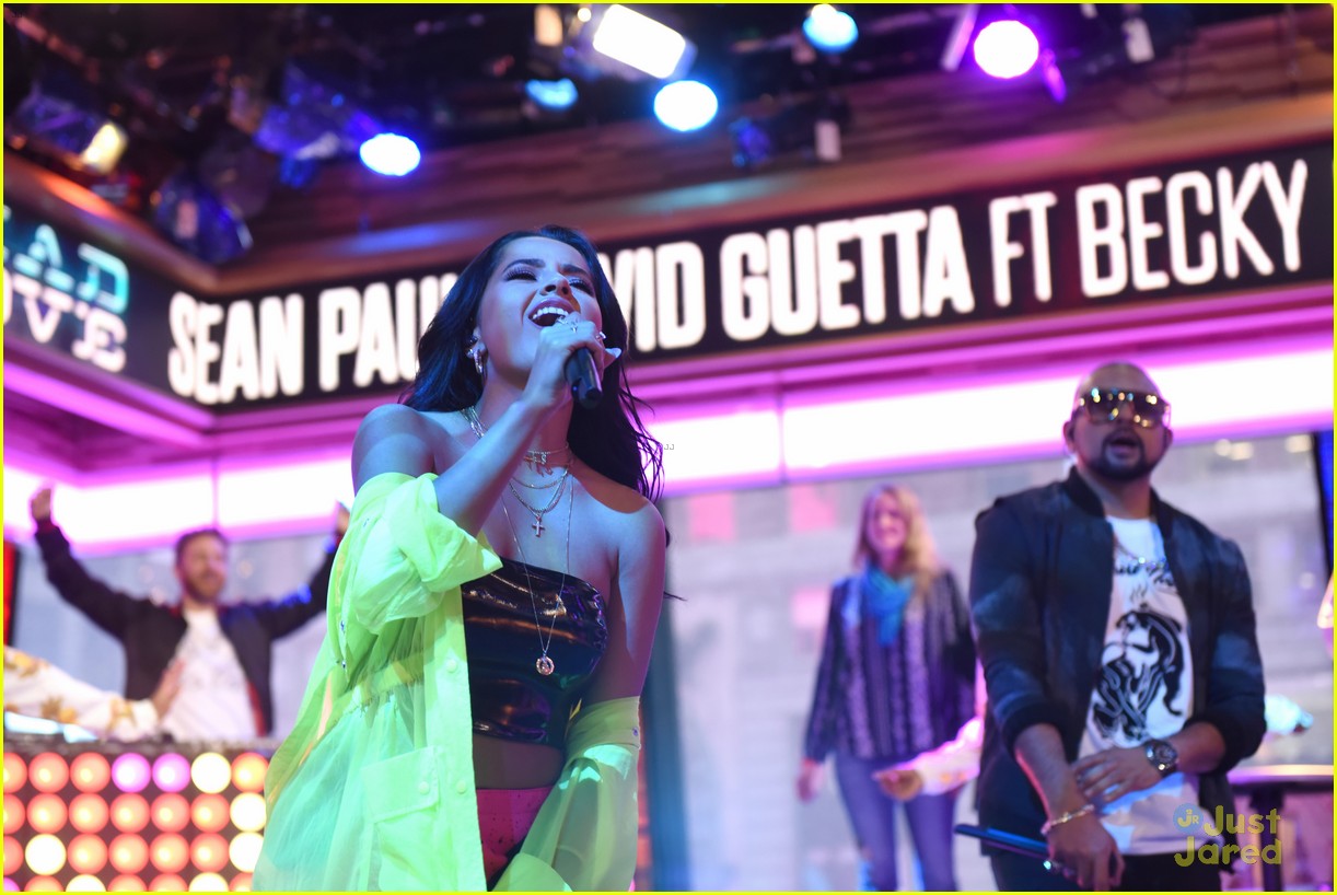 Becky G Brings 'Mad Love' To GMA With Sean Paul & David Guetta