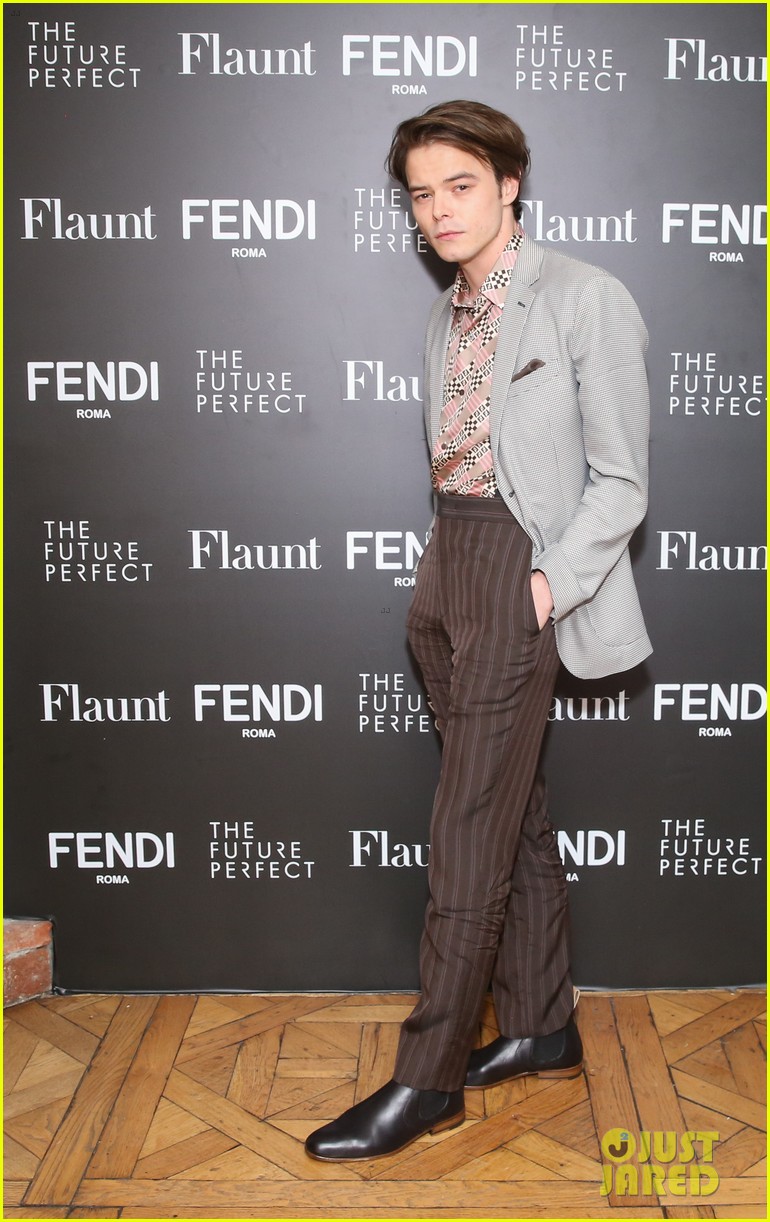 Charlie Heaton Is the Man of the Hour at Fendi Event!
