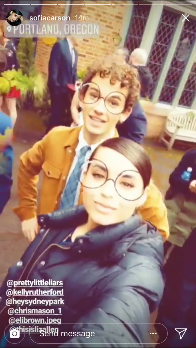 Sofia Carson & Sydney Park Are Almost Finished Filming 'The Perfectionists' Pilot!