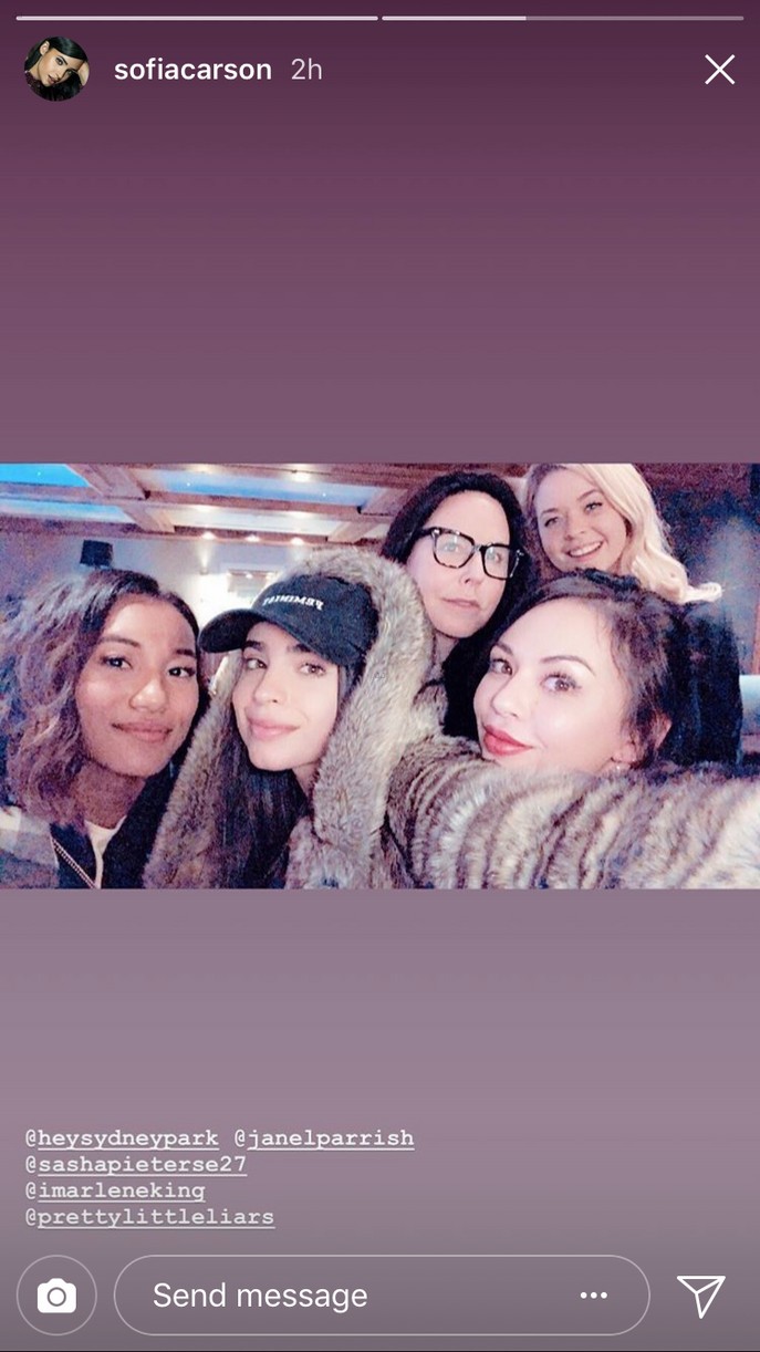 Sofia Carson & Sydney Park Are Almost Finished Filming 'The Perfectionists' Pilot!