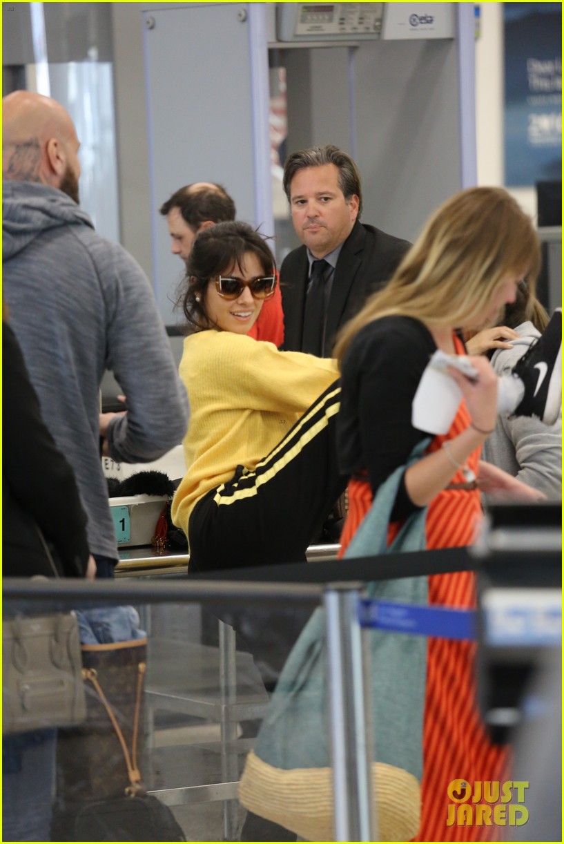 Camila Cabello & Her Mom Strike Poses for Photographers at the Airport!