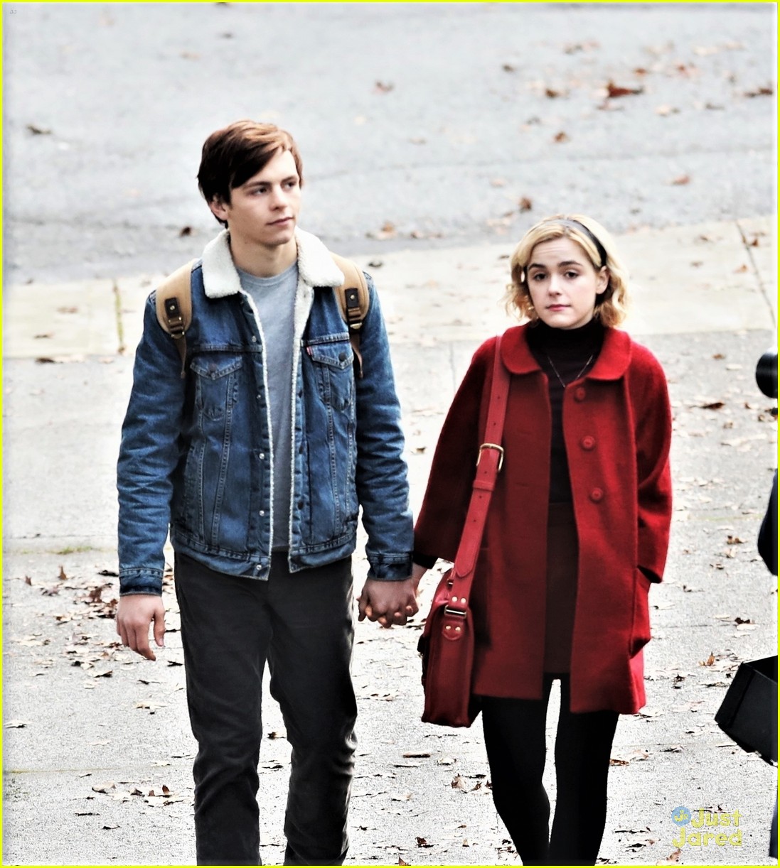 Ross Lynch & Kiernan Shipka Hold Hands While Filming 'Chilling Adventures of Sabrina'