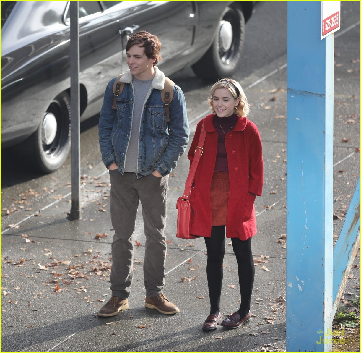 Ross Lynch & Kiernan Shipka Hold Hands While Filming 'Chilling Adventures of Sabrina'