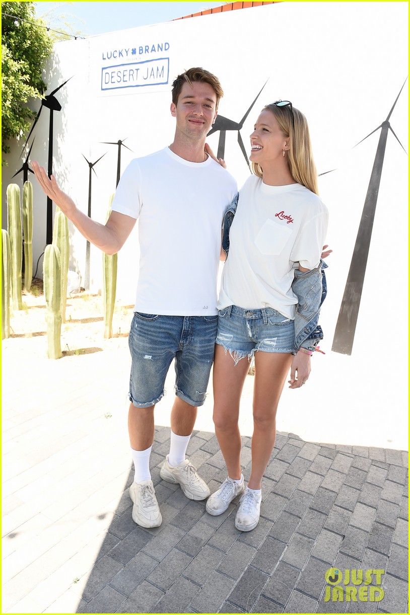 Patrick Schwarzenegger Coordinates His Outfit with Abby Champion at Coachella