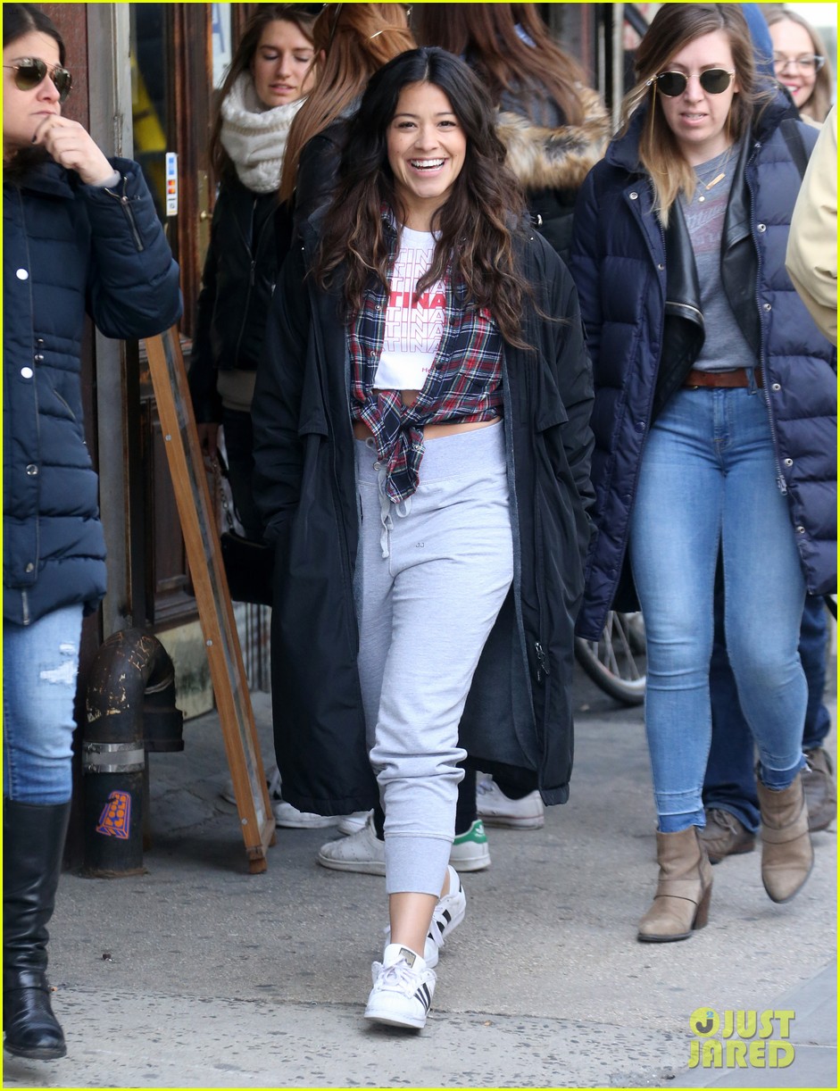 Gina Rodriguez's 'Latina AF' Shirt Gets Soaked in Blood While Filming 'Someone Great!'