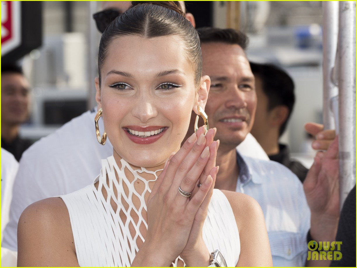 Bella Hadid Tosses a Football in Monaco with the Patriots' Tom Brady!
