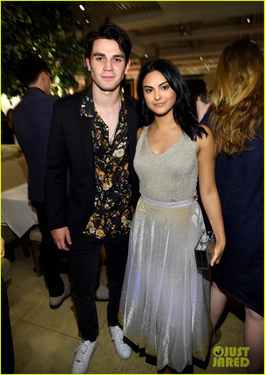 KJ Apa & Camila Mendes Strike a Pose at The CW Upfront Party 2018!