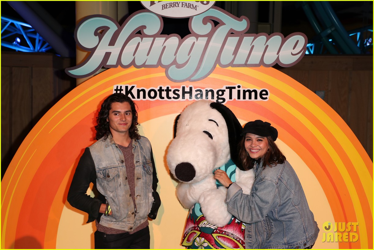 Daniella Perkins & Niki Koss Try Out New HangTime Ride at Knott's Berry Farm