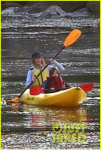 Shailene Woodley & Iain Armitage Paddle a Canoe for 'Big Little Lies'