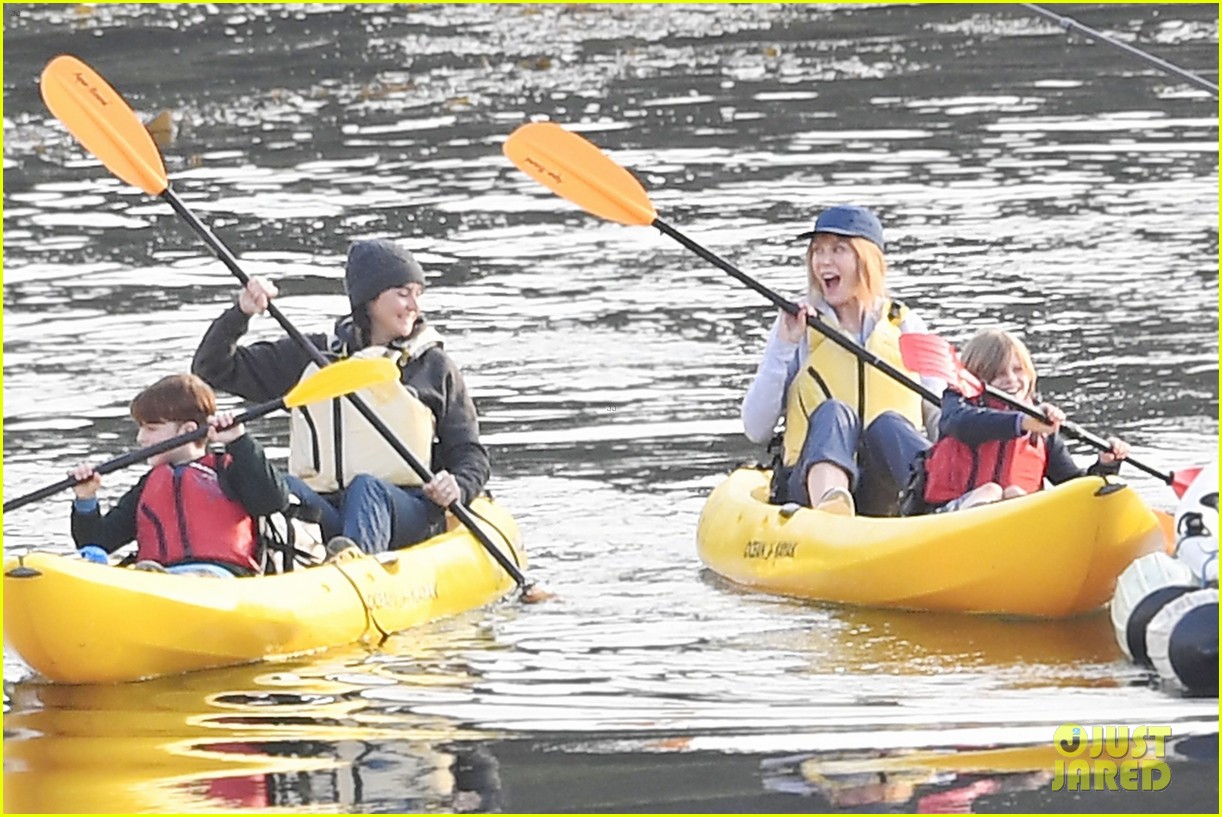 Shailene Woodley & Iain Armitage Paddle a Canoe for 'Big Little Lies'