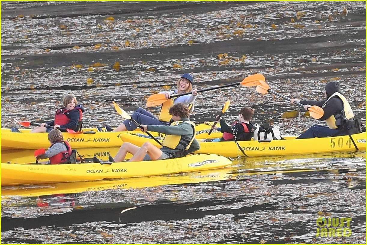 Shailene Woodley & Iain Armitage Paddle a Canoe for 'Big Little Lies'
