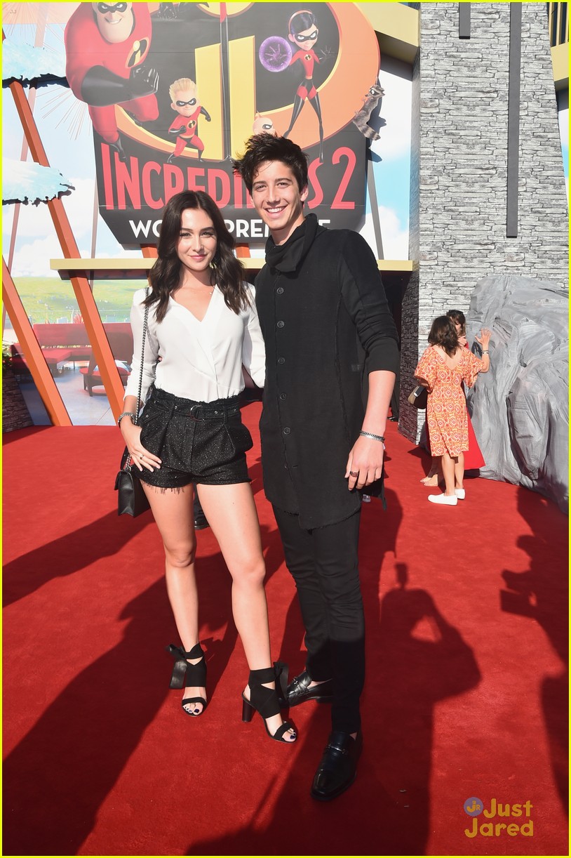 Milo Manheim & Holiday Kriegel Make It A Date Night at 'Incredibles 2' Premiere