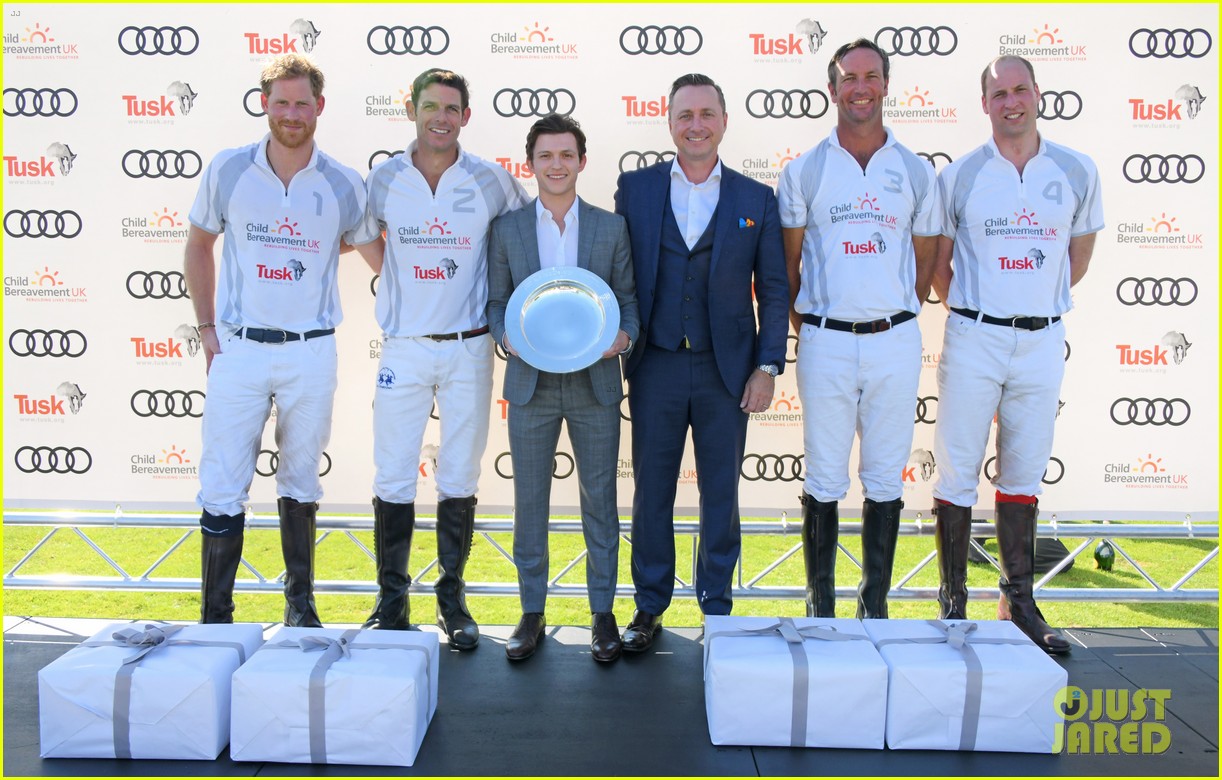 Tom Holland Meets the Royals at Audi Polo Challenge!